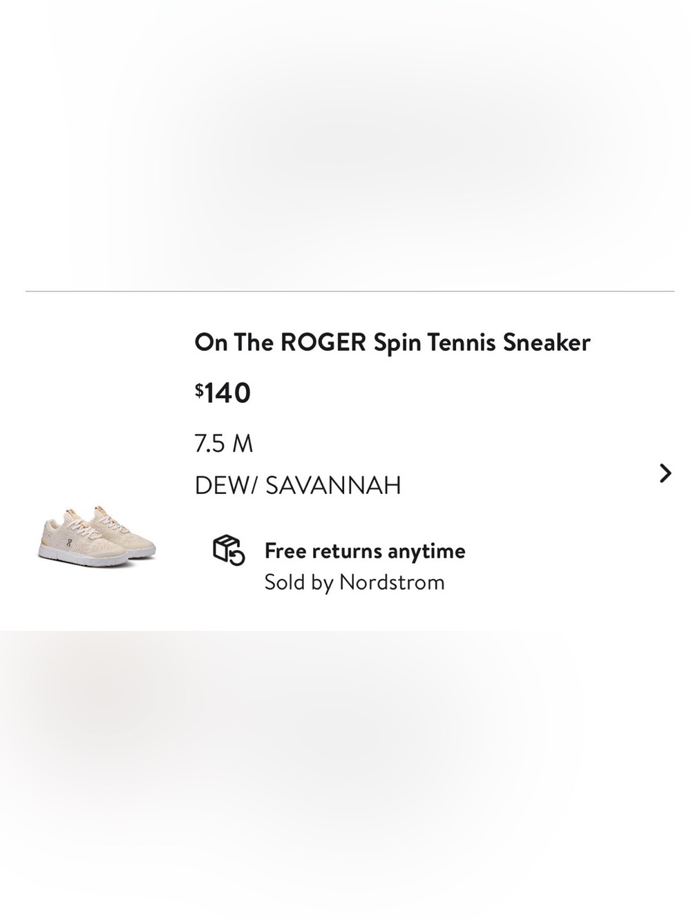 On The ROGER Spin Tennis Sneaker - Dew/Savannah - Picture 6 of 6